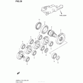 Схема вузла: Редуктор для Suzuki AN650 Burgman (EU analogue of SkyWave)