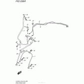 Схема вузла: Передній гальмівний шланг Suzuki DL650 V-Strom