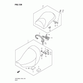 Схема узла: Сиденье (Vlr1800tl1 e19) для Suzuki VLR1800 Intruder C1800R/ Boulevard C109R