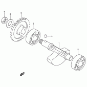 Схема вузла: Балансувальний вал для Suzuki DR-Z400 DR-Z400E