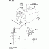 Схема узла: Топливный бак (Vl1500Bl4 E28) для Suzuki VL1500 Boulevard C90 B.O.S.S