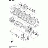 Схема вузла: Зчеплення для Suzuki GSX-R1000