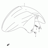 Схема узла: Переднее крыло для Suzuki GSX600 Katana