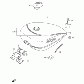 Схема узла: Топливный бак (Model y) для Suzuki VS1400 Intruder 1400