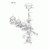 Схема вузла: Карбюратор (Model r/s) для Suzuki GSX-R750