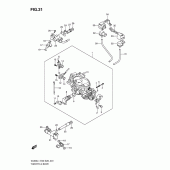 Схема узла: Дроссельная заслонка (Vl800cl1 e28) для Suzuki VL800 Boulevard C50T