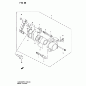 Схема узла: Передний тормозной суппорт для Suzuki GZ250 Marauder