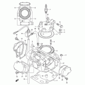 Схема вузла: Циліндр (Model k1) для Suzuki RM250