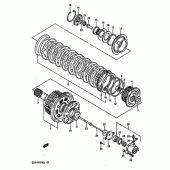 Схема узла: Сцепление для Suzuki GSX-R1100