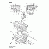 Схема узла: Картер двигателя для Suzuki GSX-R600