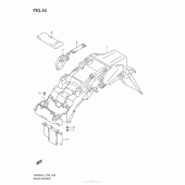 Схема вузла: Заднє крило для Suzuki GW250 Inazuma