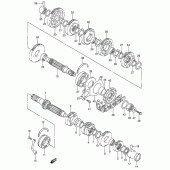 Схема вузла: Трансмісія для Suzuki RF600