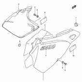 Схема вузла: Бічні панелі (Model y) для Suzuki DR-Z400 DR-Z400S