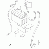 Схема вузла: Акумулятор для Suzuki SV650