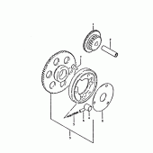 Схема узла: Привод стартера для Suzuki GSX400
