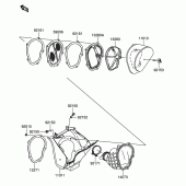 Схема вузла: Повітряний фільтр для Suzuki RM-Z250