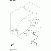 Схема узла: Сиденье для Suzuki SV650