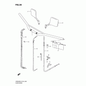 Схема узла: Руль & Тросики для Suzuki DR650 DR650SE