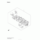 Схема вузла: Дросельна заслінка (E33) для Suzuki GSX-R750