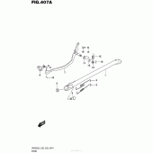 Схема вузла: Підставка для Suzuki DR200 DR200S