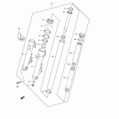 Схема вузла: Передня вилка (Model k3/k4) для Suzuki GSF600 Bandit S