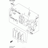 Схема вузла: Передній гальмівний супорт для Suzuki VL1500 Boulevard C90 BOSS