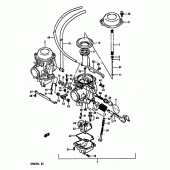 Схема узла: Карбюратор для Suzuki DR800