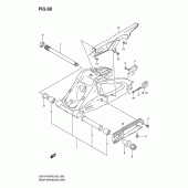 Схема вузла: Задній важіль підвіски Suzuki GSX-R750
