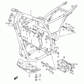 Схема вузла: Рама для Suzuki DR650 DR650RSE