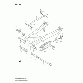 Схема узла: Задний рычаг подвески для Suzuki GZ250 Marauder