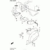 Схема вузла: Бічні панелі для Suzuki VL1500 Boulevard C90 BOSS