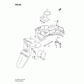 Схема узла: Заднее крыло для Suzuki DL1000 V-Strom