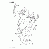 Схема узла: Передний обтекатель (Model k6) для Suzuki UH125 Burgman