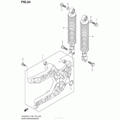 Схема вузла: Задній важіль (Маятник) для Suzuki UH200 Burgman
