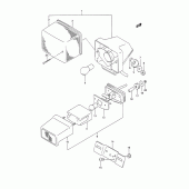 Схема узла: Задний фонарь (Стоп-сигнал) для Suzuki TS200