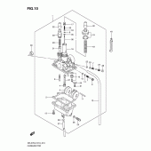 Схема узла: Карбюратор для Suzuki DR-Z70