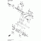Схема вузла: Копірний вал & Вилки & Вал перемикання для Suzuki DL1000 V-Strom