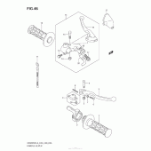 Схема вузла: Ручки керма для Suzuki DR200 DR200SE