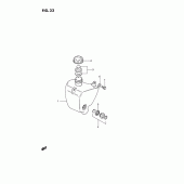 Схема вузла: Бак масляний Suzuki TS185