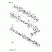 Схема узла: Трансмиссия для Suzuki GSR750