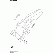 Схема вузла: Заднє крило для Suzuki RM-Z450
