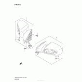 Схема узла: Зеркало заднего вида для Suzuki AN650 Burgman (EU analogue of SkyWave)