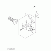Схема узла: Левая ручка руля (Dr-z400ey/ek1/ek2/ek3/ek4 e24) для Suzuki DR-Z400 DR-Z400E