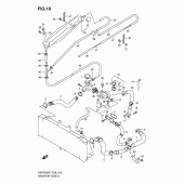 Схема вузла: Патрубок системи охолодження для Suzuki GSF650 Bandit S