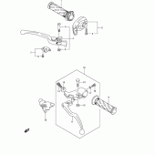 Схема узла: Ручки руля для Suzuki DL650 V-Strom