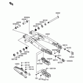Схема вузла: Задній важіль (Маятник) для Suzuki RM-Z250