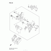 Схема узла: Задний тормозной суппорт для Suzuki RM-Z450