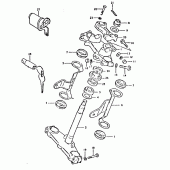 Схема узла: Рулевая траверса для Suzuki GSX750