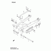 Схема узла: Задний рычаг подвески для Suzuki GZ125 Marauder