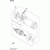 Схема вузла: Електричний стартер для Suzuki LS650 Boulevard S40